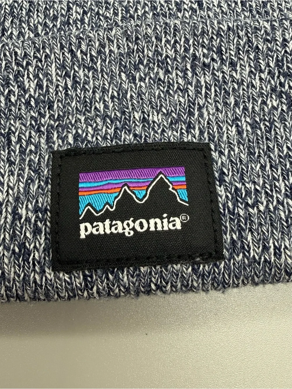 Patagonia Everyday Beanie Heathered Navy OS Unisex Outdoor Cabincore Gorpcore